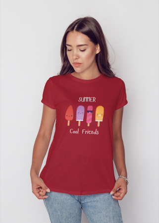 Pentru femei - Tricou personalizat premium 100% bumbac Summer Vibes