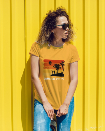 Pentru femei - Tricou personalizat premium 100% bumbac Summer Vibes