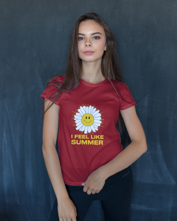 Pentru femei - Tricou personalizat premium 100% bumbac Summer Vibes