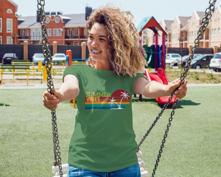 Pentru femei - Tricou personalizat premium 100% bumbac Summer Vibes