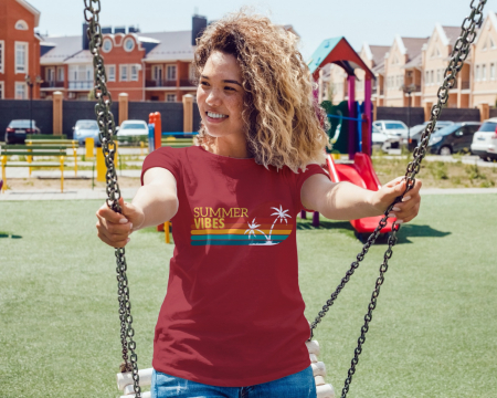 Pentru femei - Tricou personalizat premium 100% bumbac Summer Vibes