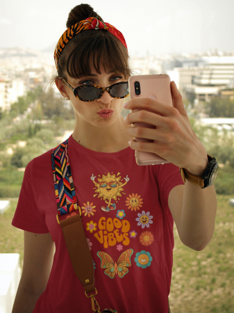 Pentru femei - Tricou personalizat premium 100% bumbac Summer Vibes