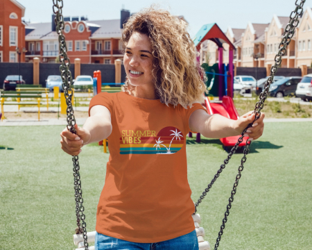 Pentru femei - Tricou personalizat premium 100% bumbac Summer Vibes