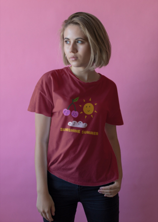 Pentru femei - Tricou personalizat premium 100% bumbac Summer Vibes