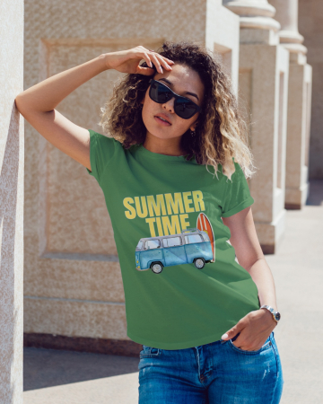 Pentru femei - Tricou personalizat premium 100% bumbac Summer Vibes