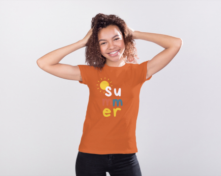 Pentru femei - Tricou personalizat premium 100% bumbac Summer Vibes