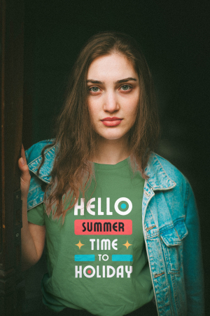 Pentru femei - Tricou personalizat premium 100% bumbac Summer Vibes