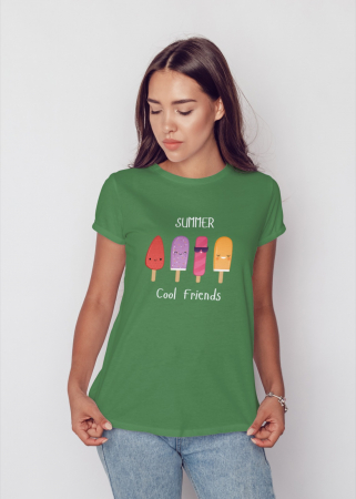 Pentru femei - Tricou personalizat premium 100% bumbac Summer Vibes