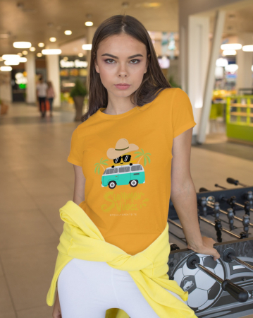 Pentru femei - Tricou personalizat premium 100% bumbac Summer Vibes