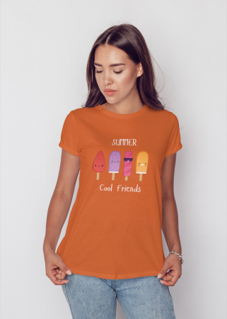 Pentru femei - Tricou personalizat premium 100% bumbac Summer Vibes