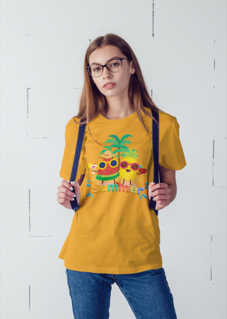 Pentru femei - Tricou personalizat premium 100% bumbac Summer Vibes