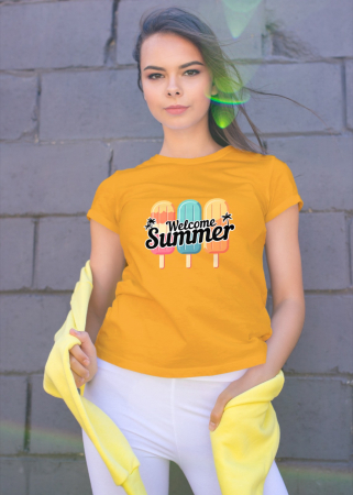 Pentru femei - Tricou personalizat premium 100% bumbac Summer Vibes