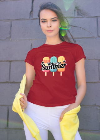 Pentru femei - Tricou personalizat premium 100% bumbac Summer Vibes