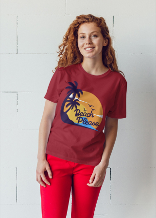 Pentru femei - Tricou personalizat premium 100% bumbac Summer Vibes
