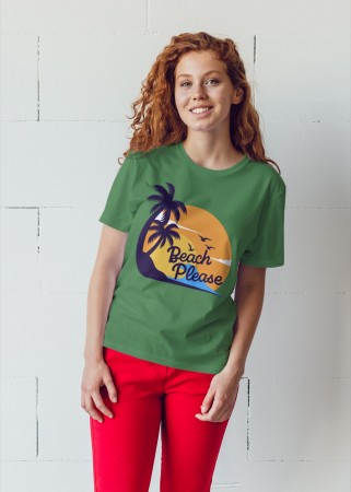 Pentru femei - Tricou personalizat premium 100% bumbac Summer Vibes