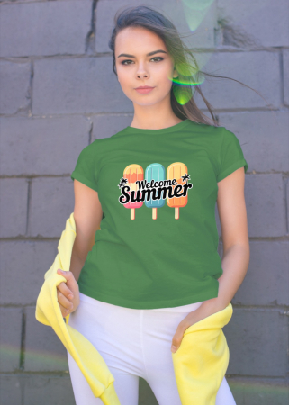 Pentru femei - Tricou personalizat premium 100% bumbac Summer Vibes