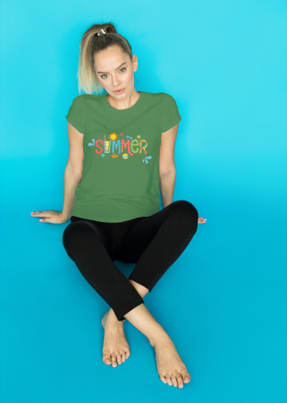 Pentru femei - Tricou personalizat premium 100% bumbac Summer Vibes