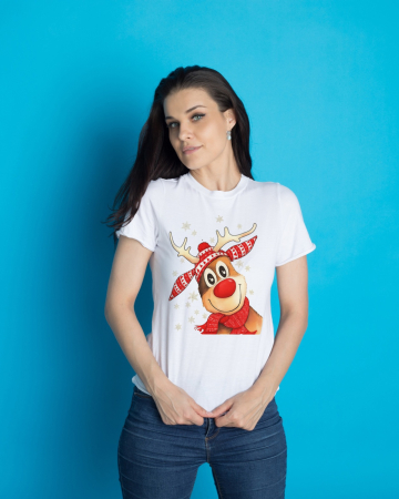 Tricouri dama - Tricou unisex 100% bumbac Colectia Christmas, sarbatori de Craciun