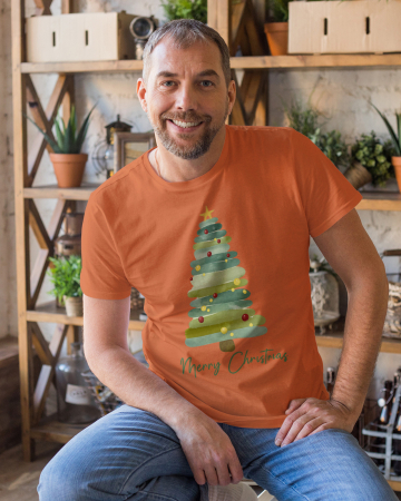 Tricouri barbati - Tricou unisex 100% bumbac Colectia Christmas, sarbatori de Craciun