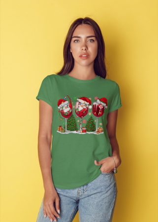 Tricouri dama - Tricou unisex 100% bumbac Colectia Christmas, sarbatori de Craciun