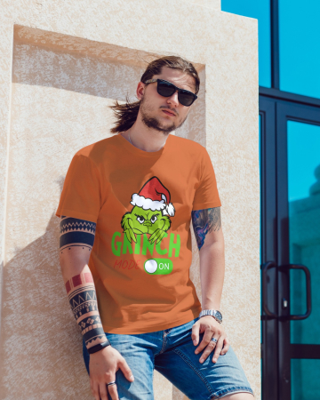 Tricouri barbati - Tricou unisex 100% bumbac Colectia Grinch Christmas, sarbatori de Craciun
