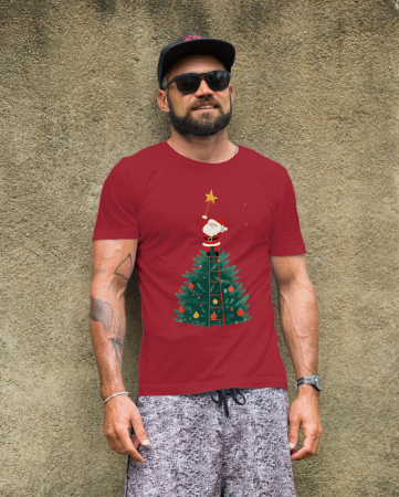 Tricouri barbati - Tricou unisex 100% bumbac Colectia Christmas, sarbatori de Craciun