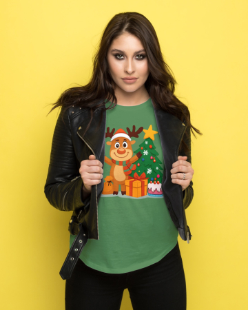 Tricouri dama - Tricou unisex 100% bumbac Colectia Christmas, sarbatori de Craciun