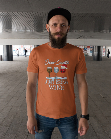 Tricouri barbati - Tricou unisex 100% bumbac Colectia Christmas, sarbatori de Craciun