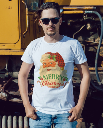 Tricouri barbati - Tricou unisex 100% bumbac Colectia Christmas, sarbatori de Craciun