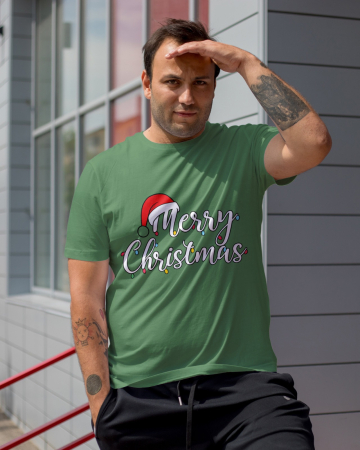 Tricouri barbati - Tricou unisex 100% bumbac Colectia Christmas, sarbatori de Craciun