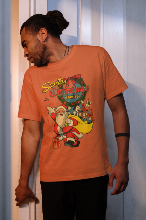 Tricouri barbati - Tricou unisex 100% bumbac Colectia Christmas, sarbatori de Craciun