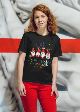 Tricouri dama - Tricou unisex 100% bumbac Colectia Christmas, sarbatori de Craciun