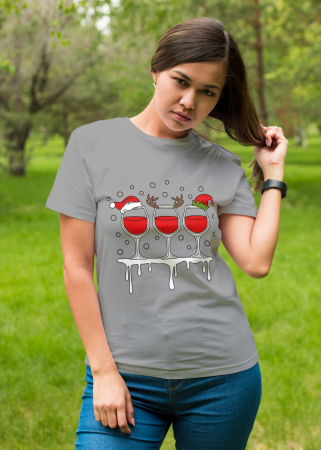 Tricouri dama - Tricou unisex 100% bumbac Colectia Christmas, sarbatori de Craciun