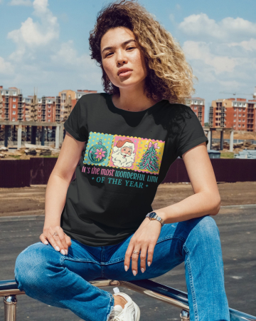 Tricouri dama - Tricou unisex 100% bumbac Colectia Christmas, sarbatori de Craciun