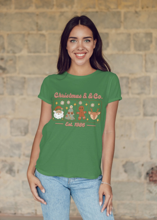 Tricouri dama - Tricou unisex 100% bumbac Colectia Christmas, sarbatori de Craciun