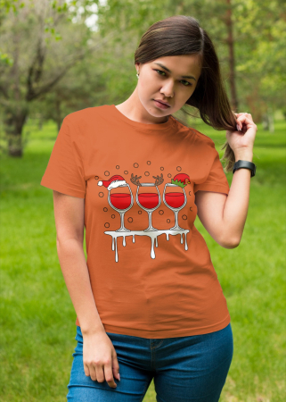 Tricouri dama - Tricou unisex 100% bumbac Colectia Christmas, sarbatori de Craciun