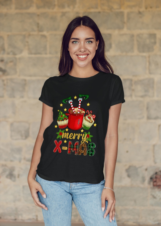 Tricouri dama - Tricou unisex 100% bumbac Colectia Christmas, sarbatori de Craciun