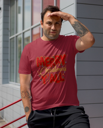 Tricouri barbati - Tricou unisex 100% bumbac Colectia Christmas, sarbatori de Craciun