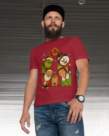 Tricouri barbati - Tricou unisex 100% bumbac Colectia Christmas, sarbatori de Craciun