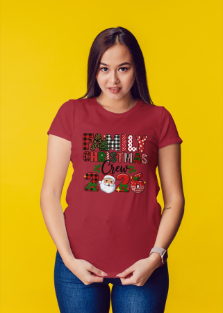 Tricouri dama - Tricou unisex 100% bumbac Colectia Christmas, sarbatori de Craciun