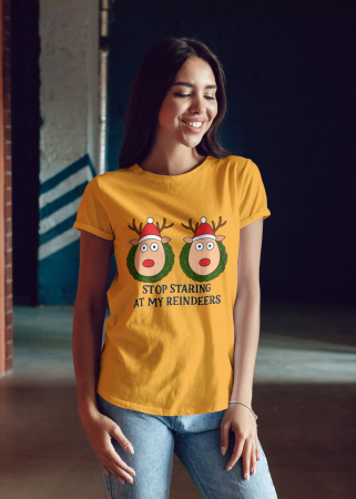 Tricouri dama - Tricou unisex 100% bumbac Colectia Christmas, sarbatori de Craciun