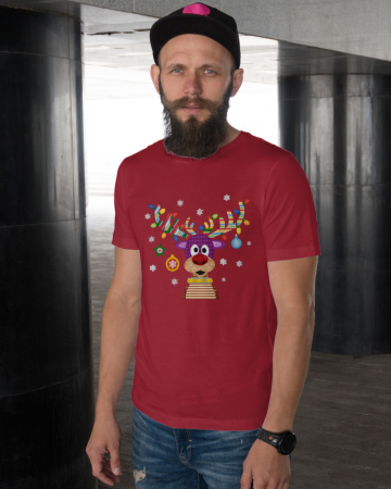 Tricouri barbati - Tricou unisex 100% bumbac Colectia Christmas, sarbatori de Craciun