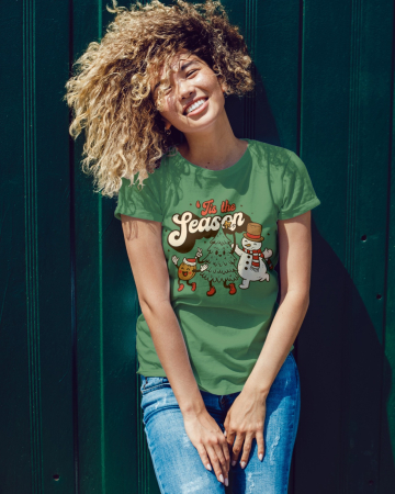 Tricouri dama - Tricou unisex 100% bumbac Colectia Christmas, sarbatori de Craciun