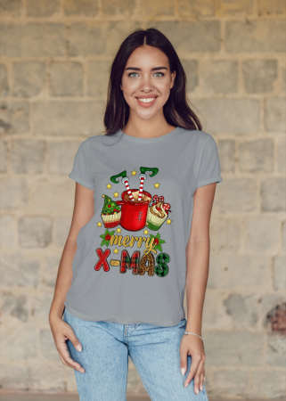 Tricouri dama - Tricou unisex 100% bumbac Colectia Christmas, sarbatori de Craciun