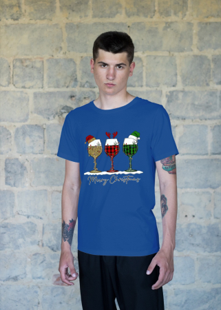 Tricouri barbati - Tricou unisex 100% bumbac Colectia Christmas, sarbatori de Craciun