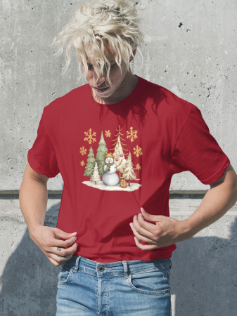 Tricouri barbati - Tricou unisex 100% bumbac Colectia Christmas, sarbatori de Craciun