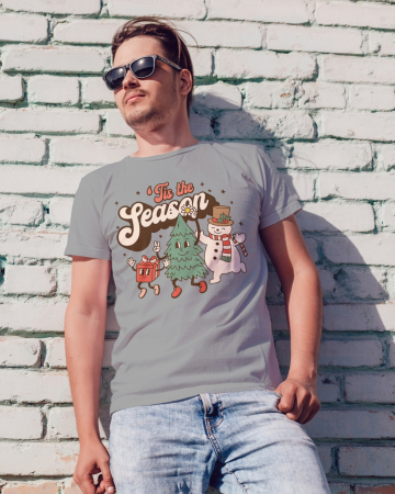 Tricouri barbati - Tricou unisex 100% bumbac Colectia Christmas, sarbatori de Craciun