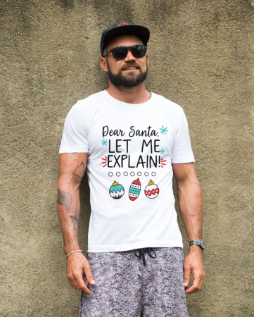 Tricouri barbati - Tricou unisex 100% bumbac Colectia Christmas, sarbatori de Craciun