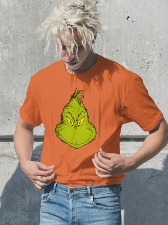 Tricouri barbati - Tricou unisex 100% bumbac Colectia Grinch Christmas, sarbatori de Craciun