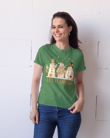 Tricouri dama - Tricou unisex 100% bumbac Colectia Christmas, sarbatori de Craciun